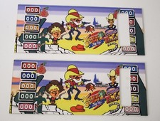 VIRTUAL STRIKER 2002 COPPIA PANNELLO FRONTALE VIDEOGAME PLEXIGLASS vintage