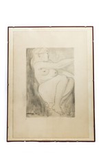 Emilio Greco Memoria N. 2 Acquaforte 1971 46/90 Quadro con cornice dipinto