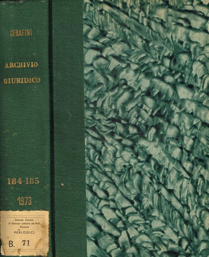Archivio giuridico filippi - archivio,