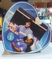 Scatola Porta Colazione MARADONA Cuore Romantico per Sorpresa Calcio Napoli