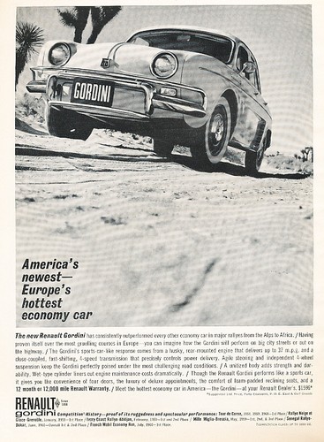 1961 renault gordini hot - renault,