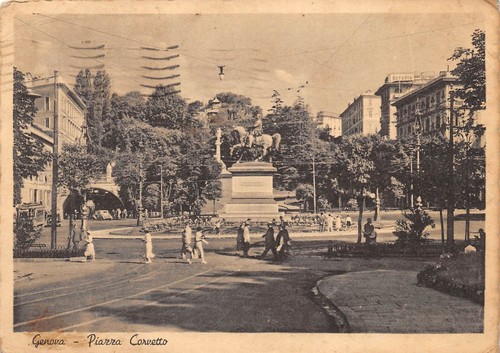 Cartolina genova piazza - cartolina,