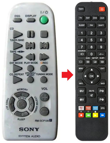 Telecomando adatto per - , sony