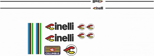 Adesivi telaio cinelli - adesivi,