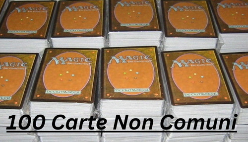 Lotto 100 carte non comuni - comuni, +