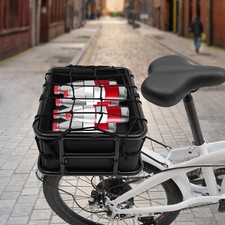 Cestino bici nero portapacchi