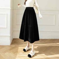 Gonna Lunga Nero Velluto