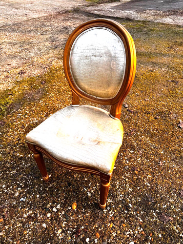 Sedia dorata stile - in,