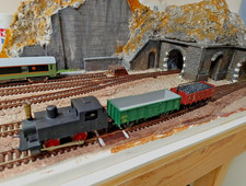 Vintage Rivarossi locotender Calimero scala 1:80 carri merci  leggi attentamente