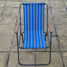 Sedia sdraio vintage blu - sedia,