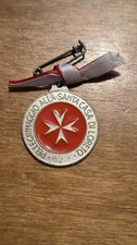 MEDAGLIA PELLEGRINAGGIO SANTA CASA LORETO SOVRANO ORDINE DI MALTA 1989