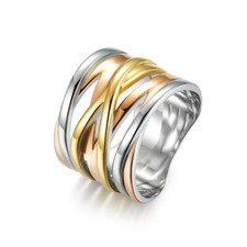 Anello Moda Stile Treccia