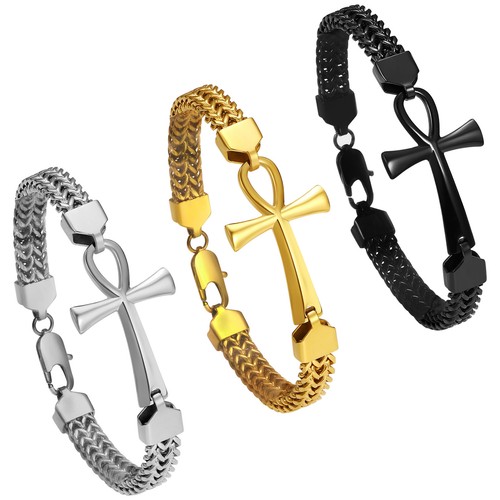 Bracciale uomo egiziano ankh - bracciale,