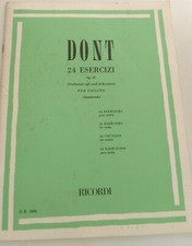 J DONT 24 ESERCIZI PER VIOLINO