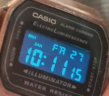 Casio WR A168WE Black Lcd  ⌚ Orologio Digitale1 100% Funzionante ORIGINALE 