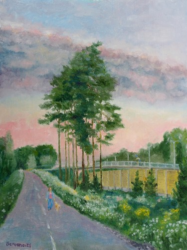 Paesaggio ragazza cane - paesaggio,