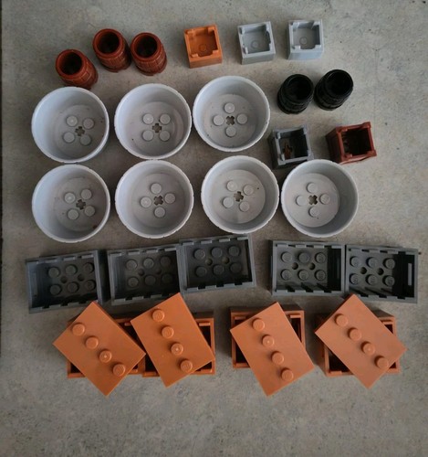 Lotto 26x lego barrel - 26x, chest