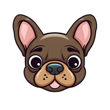 Adesivo auto cane Bulldog
