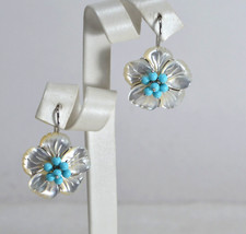 Orecchini argento 925 fiori - orecchini,