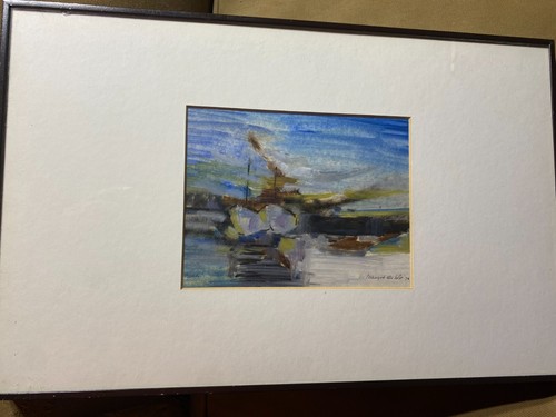 Dipinto olio barche - ad, "barche"