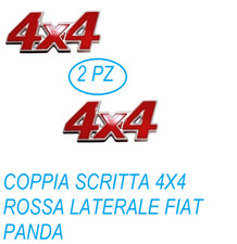 Scritta fiat 4x4 rossa - fiat,