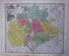 1770ca SAXONIAE Lotter Sachsen Dresden Erfurt Dessau Gera Jena Plauen Wittenberg