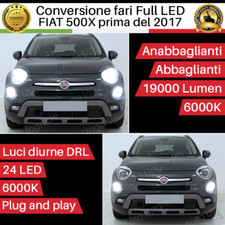 KIT FARI FULL LED H4 + P21W PER FIAT 500X 500 X FINO AL 2016 CANBUS XENON 6000K