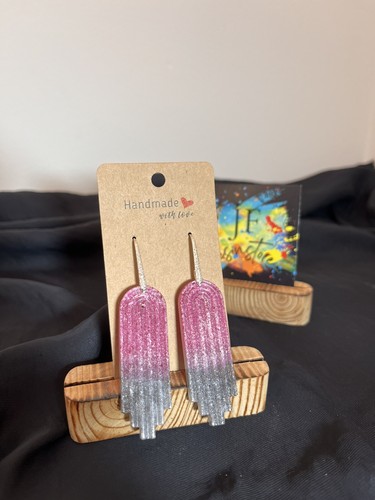 Orecchini pendenti rosa - , e