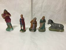 LOTTO DI N.5 STATUINE PRESEPE
