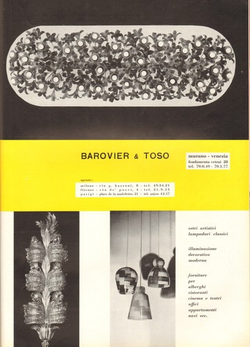 Pubblicita 1956 barovier toso - pubblicita,