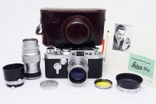 ✮ Leica IIIg con 5 cm f/2 e 9 cm f/4 e borsa anno 1957 #858977 || dal rivenditore!