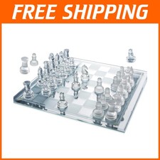 Set Scacchi in Vetro di Alta Qualità - Portatile e Durevole