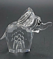ELEFANTE CRISTALLO SWAROVSKI GRANDE con coda smerigliata (1988 - 1995) - 015169 UnBox
