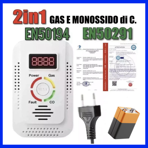 Rilevatore gas monossido di - e,