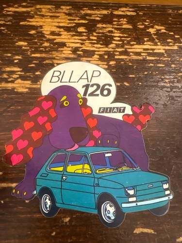 Fiat 126 bllap adesivo - fiat,