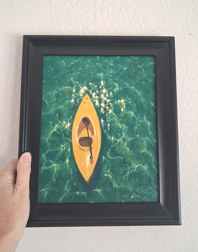 Dipinto olio paesaggio marino