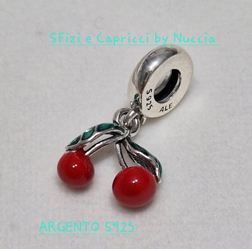 Ciondolo charm ciliegie - ciondolo,