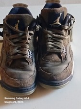 scarpe uomo jordan4 olive tenute perfettamente usate poco n42
