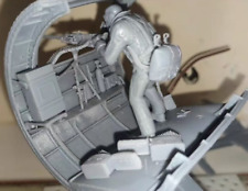 Modellino militare in resina scala 1/35 B17 mitragliatore montato lateralmente e scena