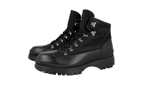 Prada leather nylon brixxen - leather, re-nylon
