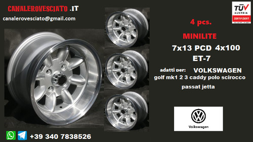 Cerchi minilite 4x100 - cerchi, 7j