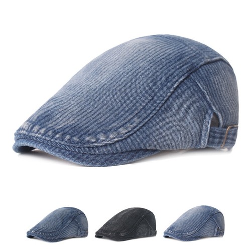 Cappello uomo denim corto