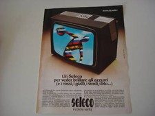 advertising Pubblicità 1976 TELEVISORE SELECO