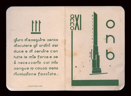 Tessera opera nazionale - tessera,