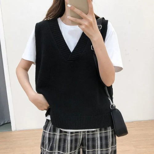 Donna ragazze maglia gilet - maglia,
