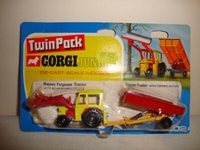 CORGI JUNIORS TWIN PACK 2502 TRATTORE E RIMORCHIO - VN COME NUOVO in BLISTER PACK originale
