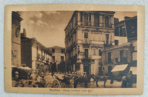 Cartolina avellino mercato - cartolina,