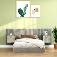 Testiera Letto con Comodini in