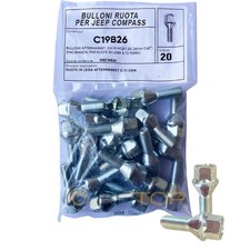 20 Bulloni ruota x cerchi in lega originali JEEP COMPASS fino all' anno 2020