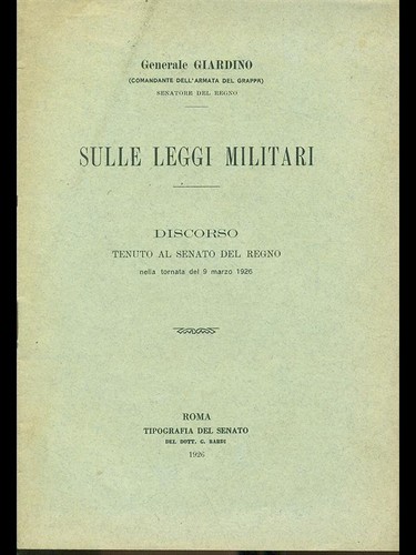 Sulle leggi militari libri - militari,